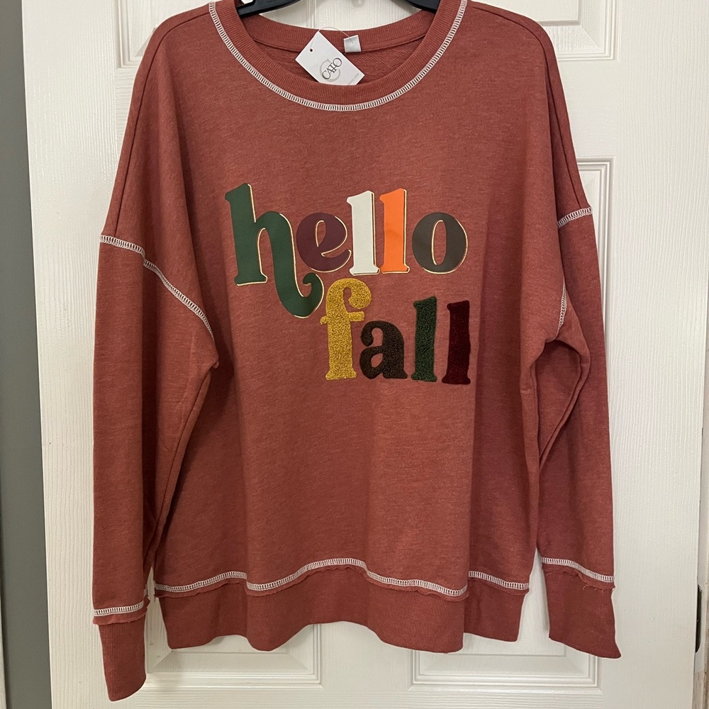 Cato Rust Knit Top